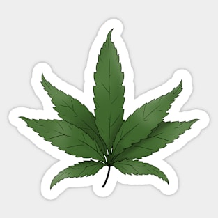 Weed leaf Design Sticker